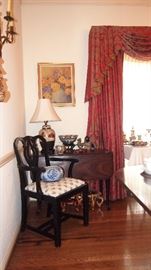 Great Vintage Drop leaf Table (large planks most likely walnut)