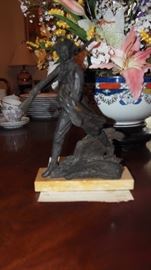 Cold Cast Bronze by Russell (Confederate Soldier)