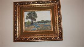 Nice Blue Bonnets Oil Painting