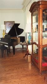 Grand Room featuring Chickering Ebony Grand Paino w/ bench