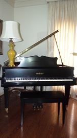 Ebony grand piano