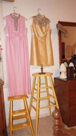 Painted Stools and ladders