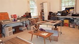 Entire room of misc. vintage office, electronics and more