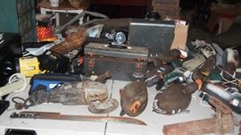 Decoys, tools, and other garage treasures
