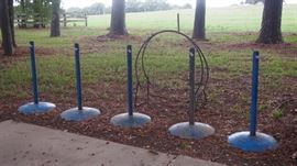 Metal Stands and wood holder