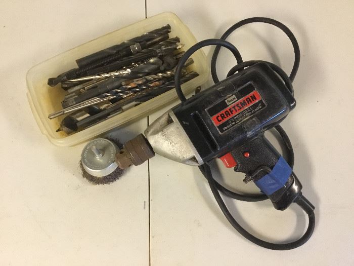 Craftsman Variable Speed Reversible Drill and Bits https://ctbids.com/#!/description/share/51281