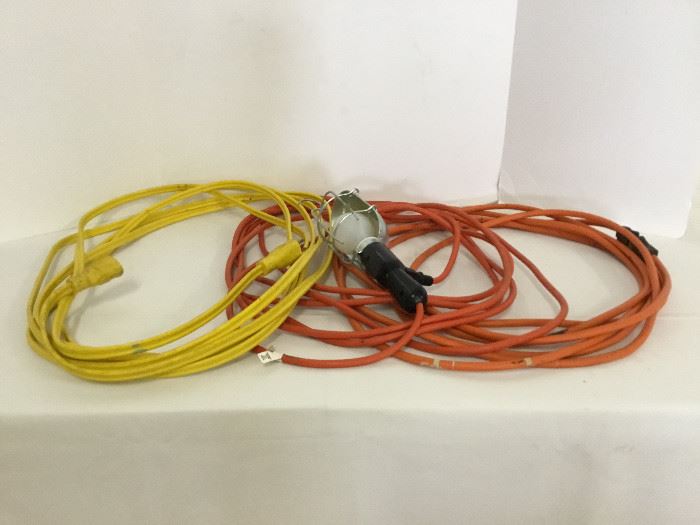 Heavy Duty Extension Cords and Hanging Light  https://ctbids.com/#!/description/share/51388