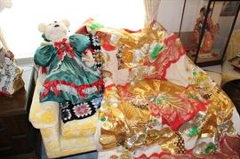 Original Japanese Kimono, Tilly bear in a dress