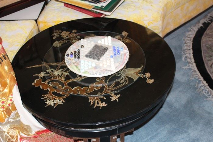 Inlay vintage coffee table - ming style