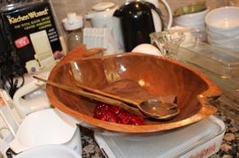 Wooden Fish serving dish