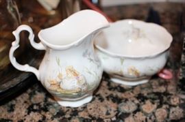 Royal Albert cream and sugar set