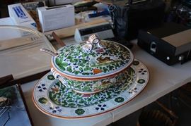 Williams Sonoma serving dish set  from Italy, signed