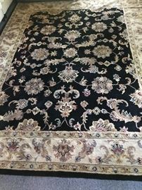 The living room wool carpet