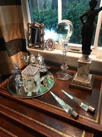 A collection of crystal artifacts