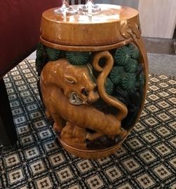  An absolutely wonderful antique Asian garden bench 