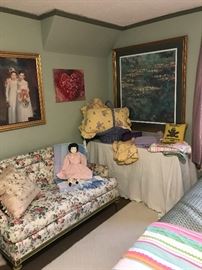 A large framed Monet print 