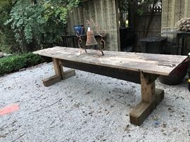 Farm table made from 100 plus year old barn lumber 