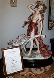 Original limited edition large Giuseppe Armani figurines. Florence sculture d'arte.