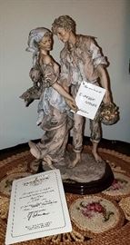 Original limited edition large Giuseppe Armani figurines. Florence sculture d'arte.