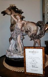 Original limited edition large Giuseppe Armani figurines. Florence sculture d'arte.
