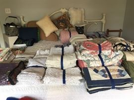 Vintage Quilts and Blankets.
