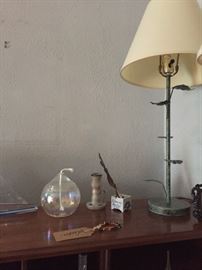 Lamp and Office Items.
