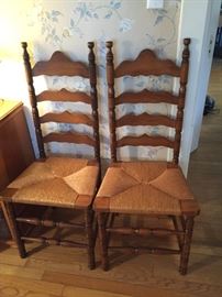 Matching Ladderback Chairs.