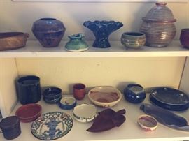 Assorted Handmade Pottery.