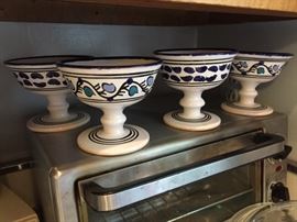 Toaster Oven and Glasses.