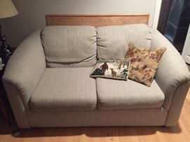 Love Seat and Pillows.