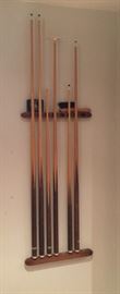Pool Cues.