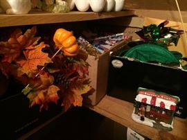 Halloween and St. Patrick's Day Items.