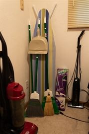 2 Vacuums and electric broom.