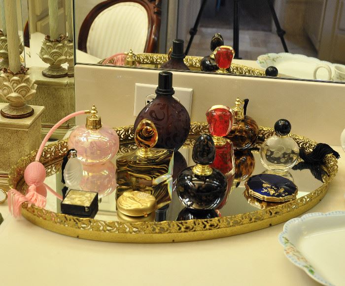 There are also full size perfume bottles and compacts...