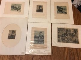 VINTAGE SIGNED PAUL SOLLMANN ETCHING