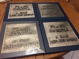 FRANK SINATRA A MAN AND HIS MUSIC. 2- LP BOX. SIGNED NUMBERED AUTOGRAPH CARD.