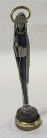 Italian pewter enameled Mary