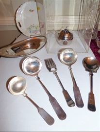 Vintage silverplate serving flatware