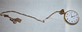 West Germany pocketwatch with fob