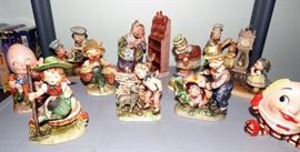 Vintage Nursery Rhyme figurines by Lefton