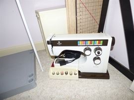Husqvarna Viking sewing machine in portable case