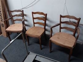3 Wooden Chairs