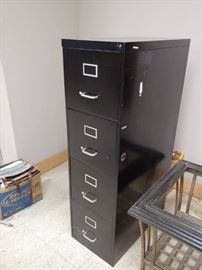 Black Filing Cabinet w handles