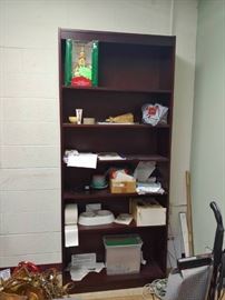 Modern Style Dark Wooden Bookshelf