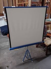 Portable Projection Screen on Tripod