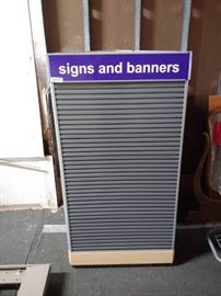 Signs and Banners Display Rack