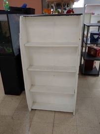 White and Black Curved Shelf