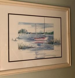 Home Decor including Sailboat pic. 