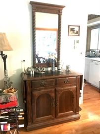 Slate top bar with drop down leafs