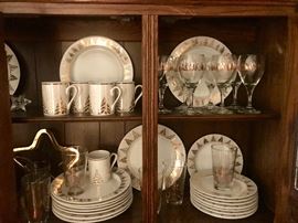 Set of Holiday Christmas China